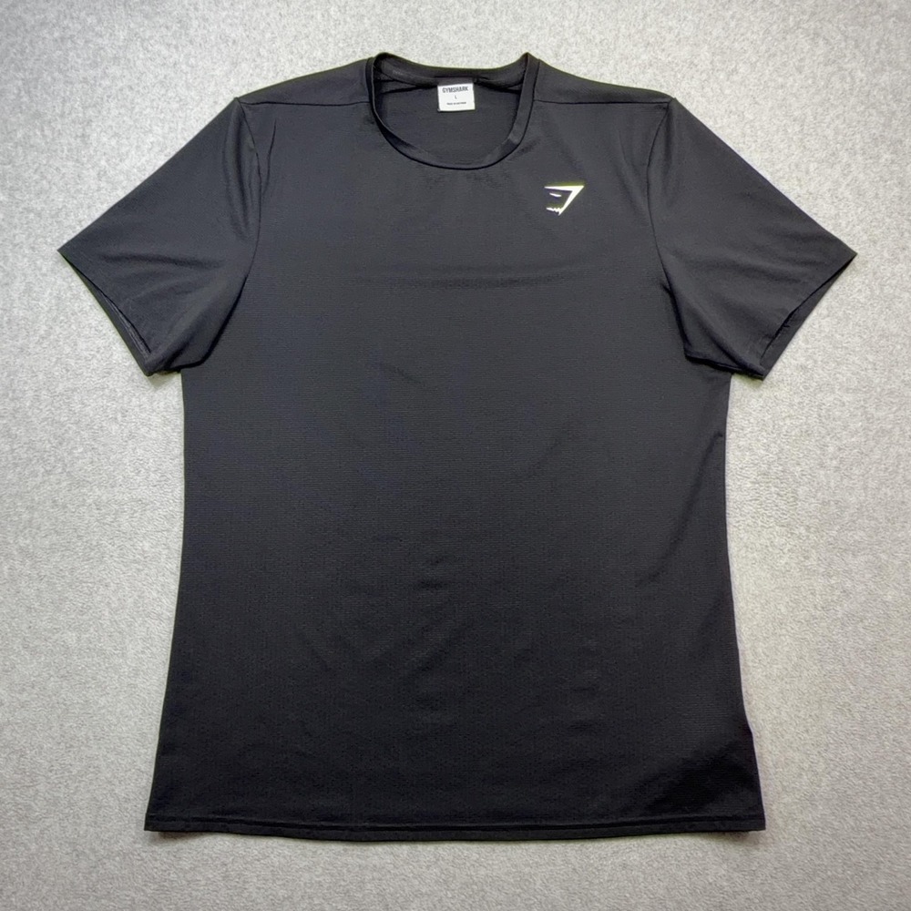 Gymshark Arrival T Shirt Mens Large Black Short Sleeve Performance Athletic Tee